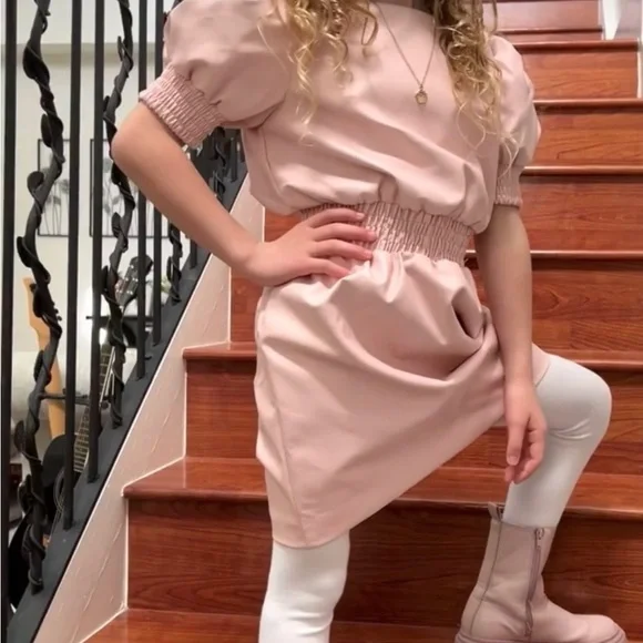 Habitual faux leather dress for girls - Picture 5 of 6